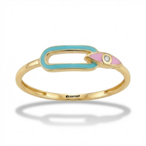 14 Ayar Altın Aqua Marin – Mercan Yüzük