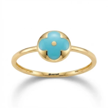 14 Ayar Altın Aqua Marin – Mine Yüzük