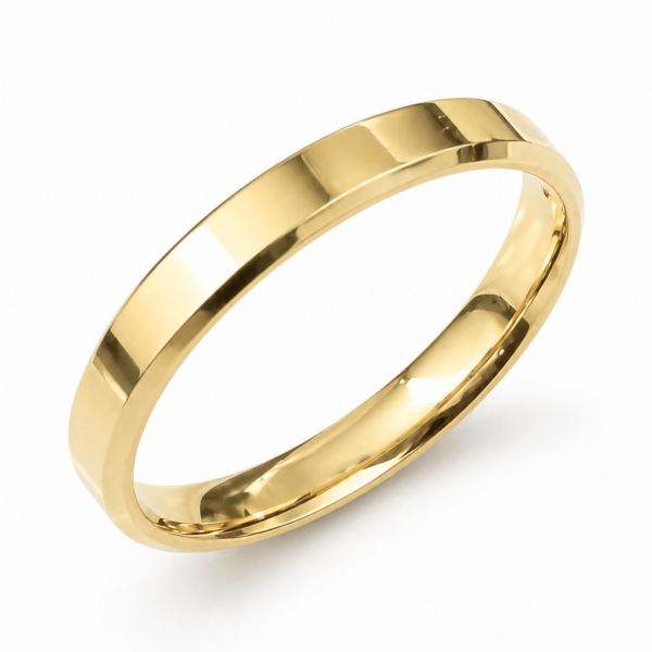 14 Ayar 3mm Altın Düz Klasik Alyans