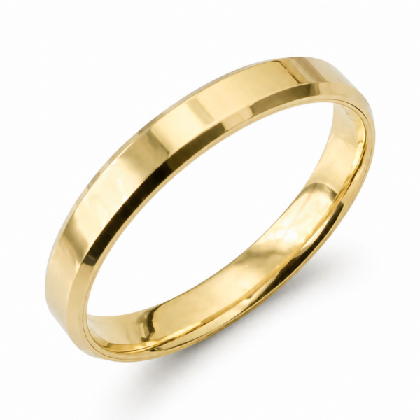 14 Ayar 3mm Altın Düz Klasik Alyans