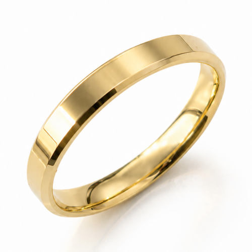14 Ayar 3mm Altın Düz Klasik Alyans