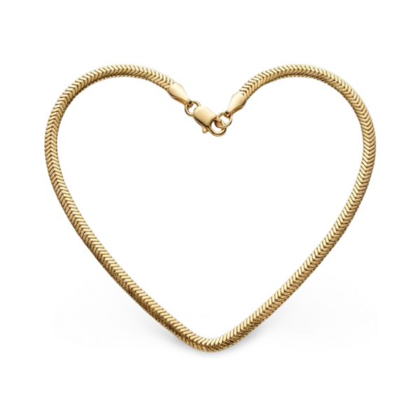 14 Ayar Altın Balık Sırtı Zincir Bileklik