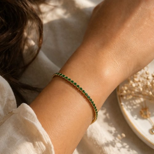 14 Ayar Altın İtalyan Su Yolu Tasarım Bileklik