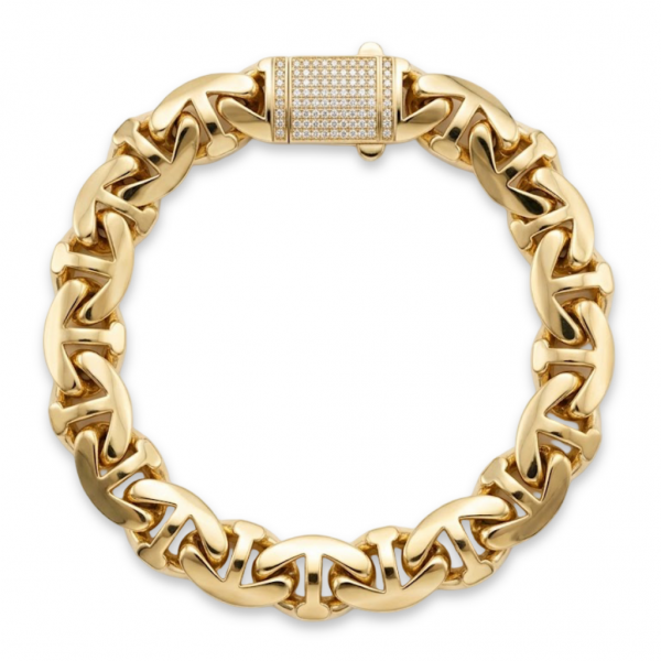 14 Ayar Altın Gurmet Tasarım Bileklik