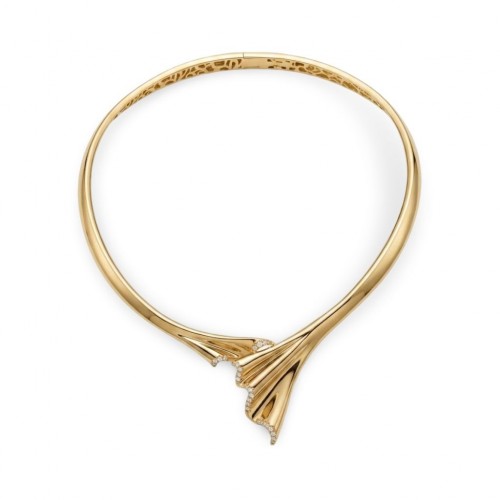 14 Ayar Altın İnci Kabuğu Motifli Tasarım Kolye - Set 1 