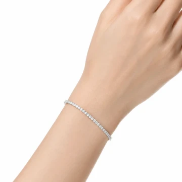 3,88 Karat Su Yolu Pırlanta Bileklik