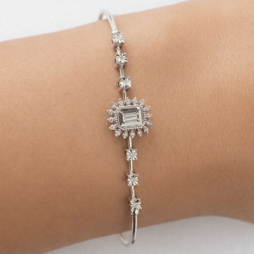 0,11 Karat Pırlanta Baget Bileklik