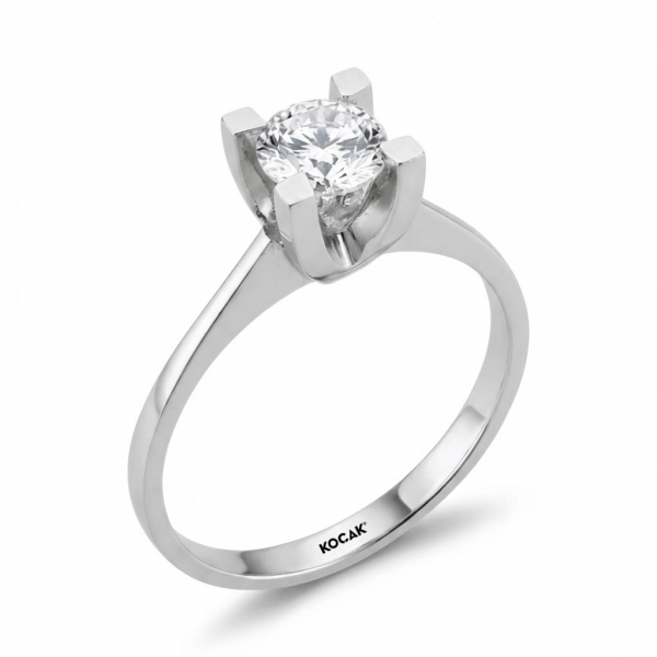 0,64 Karat Pırlanta Tektaş Yüzük