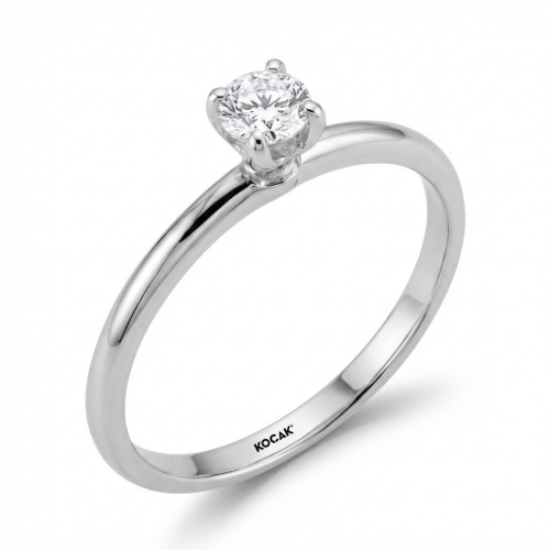 0,21 Karat Pırlanta Tektaş Yüzük