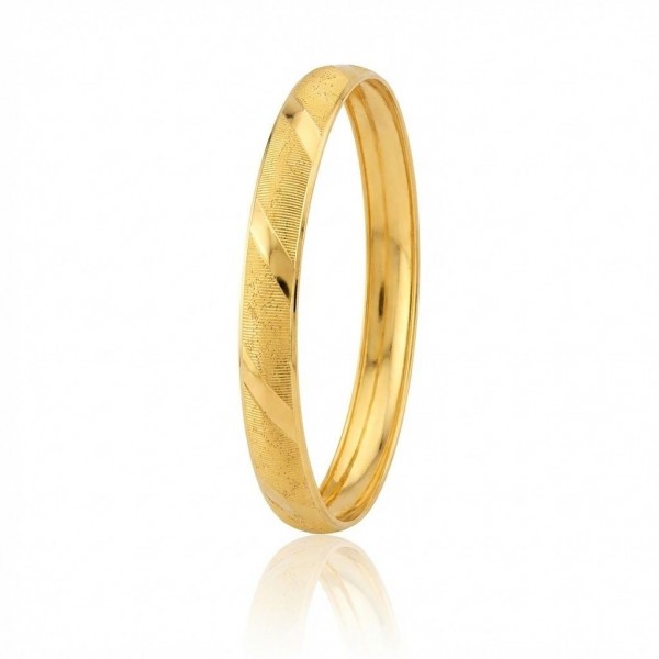 22 Ayar Altın Desenli Şarnel Bilezik